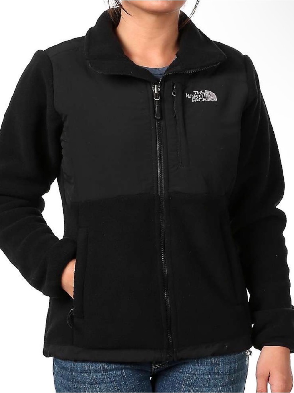 The North Face Denali Fleece Jacket Black Gorpcore Zip Up Neutral Minimalist S